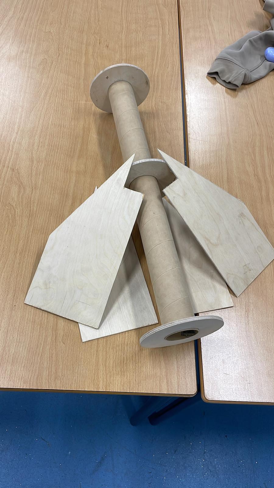 Phenolic tubing lower airframe